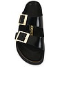 view 4 of 5 Arizona Droplet Buckle Sandal in Black