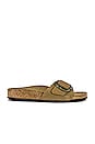 view 1 of 5 Madrid Torty Big Buckle Sandal in Mud Green