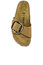 view 4 of 5 Madrid Torty Big Buckle Sandal in Mud Green