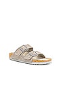 view 2 of 5 Arizona Soft Footbed Sandal in Stone Coin