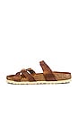 view 5 of 5 Franca HEX D Buckle Sandal in Cognac