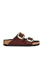 view 1 of 5 Arizona Big Buckle Sandal in High Shine Chocolate