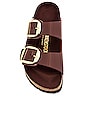 view 4 of 5 Arizona Big Buckle Sandal in High Shine Chocolate