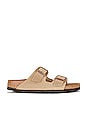view 1 of 5 Arizona Soft Footbed Sandal in Tobacco Oiled