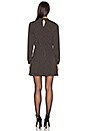 view 3 of 4 High Neck Long Sleeve Dress in Print