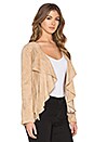 view 2 of 4 Fringe Suede Jacket in Sand