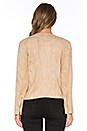 view 3 of 4 Fringe Suede Jacket in Sand