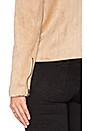 view 4 of 4 Fringe Suede Jacket in Sand