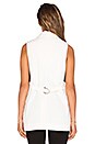 view 3 of 3 Sleeveless Tunic Vest in White