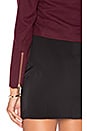view 6 of 6 Cropped Moto Blazer in Burgundy
