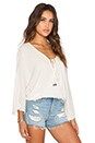 view 3 of 4 BLOUSE À MANCHES LONGUES AVEC DENTELLE AU DOS in Ivory