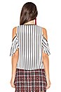 view 3 of 4 Waverly Top in Black Stripe