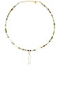 view 1 of 3 COLLAR COLGANTE PUGLIA in Green Opal
