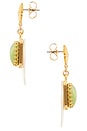 view 2 of 2 PENDIENTES LARGOS APERITIVO in MOP/Green