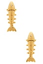 view 1 of 2 PENDIENTES LARGOS ANCHOVY in Gold