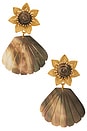 view 1 of 2 BOUCLES D'OREILLES PENDANTES MOONSHINE in Blacklip Shell