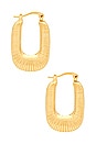 view 2 of 3 Far Out Hoops in Gold