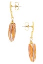 view 2 of 2 PENDIENTES LARGOS CLEMENTINE in Gold/Shell