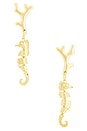 view 1 of 2 BOUCLES D'OREILLES PENDANTES TIDAL in Gold