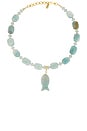 view 1 of 3 Portofino Necklace in Teal Agate