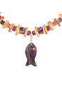 view 2 of 3 Coastal Muse Necklace in Amethyst/Shell