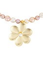 view 2 of 3 Flora Necklace in Pearl Multi & Gold