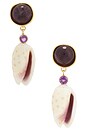 view 1 of 2 Berry Tide Earrings in Amethyst & Shell