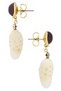 view 2 of 2 Berry Tide Earrings in Amethyst & Shell