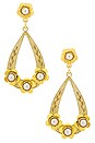 view 1 of 2 Paisley Earrings in Gold