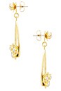 view 2 of 2 Paisley Earrings in Gold