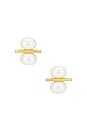 view 1 of 2 Mallow Studs in Pearl
