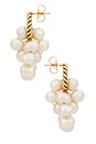 view 2 of 2 Cloud Nine Earrings in Gold & Pearl