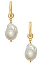 view 1 of 2 Favorite Pearl Hoops in Gold