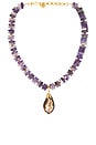view 1 of 2 Penelope Necklace in Amethyst & Shell