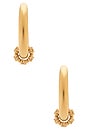 view 3 of 3 Bay Hoops in Gold
