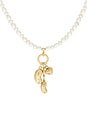 view 2 of 3 SAUTOIR PENDENTIF LUCKY BEAN in Pearl & Gold