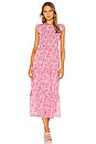 view 1 of 4 Iris Dress in Clover Field White Pink