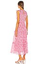 view 3 of 4 Iris Dress in Clover Field White Pink