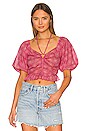 view 1 of 4 Flora Top in Petal Power Fuchsia