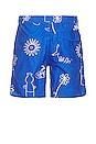 view 2 of 3 Haven Boardshort in Victoria Blue