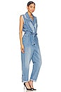 view 2 of 3 Sleeveless Denim Jumpsuit in Timeless