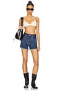 view 5 of 6 Embellished Denim Short in Silverdre