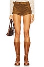 view 1 of 6 Faux Suede Hot Short in Wide Open