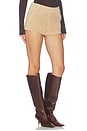 view 2 of 6 Suede Shorts in Candle Glow