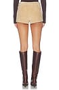 view 5 of 6 Suede Shorts in Candle Glow