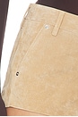 view 7 of 6 Suede Shorts in Candle Glow