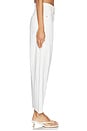 view 3 of 6 PANTALÓN DE CORTE AMPLIO. in White Denim