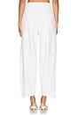 view 4 of 6 PANTALÓN DE CORTE AMPLIO. in White Denim