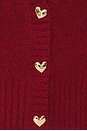 view 5 of 5 Cropped Cardigan in Crimson Crest