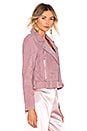 view 2 of 4 Suede Moto Jacket in Lilac